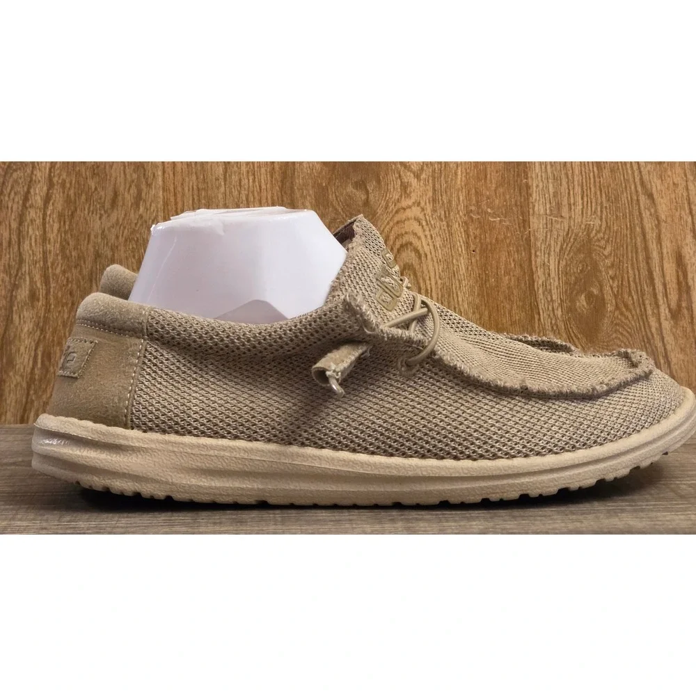 Hey Dude Wally Sox Slip On Shoes Mens Size 10 Beige